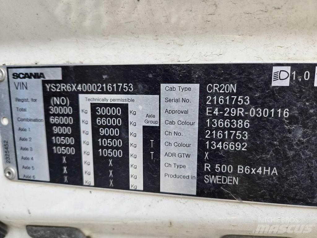 Scania R500 6X4 Tipper trucks