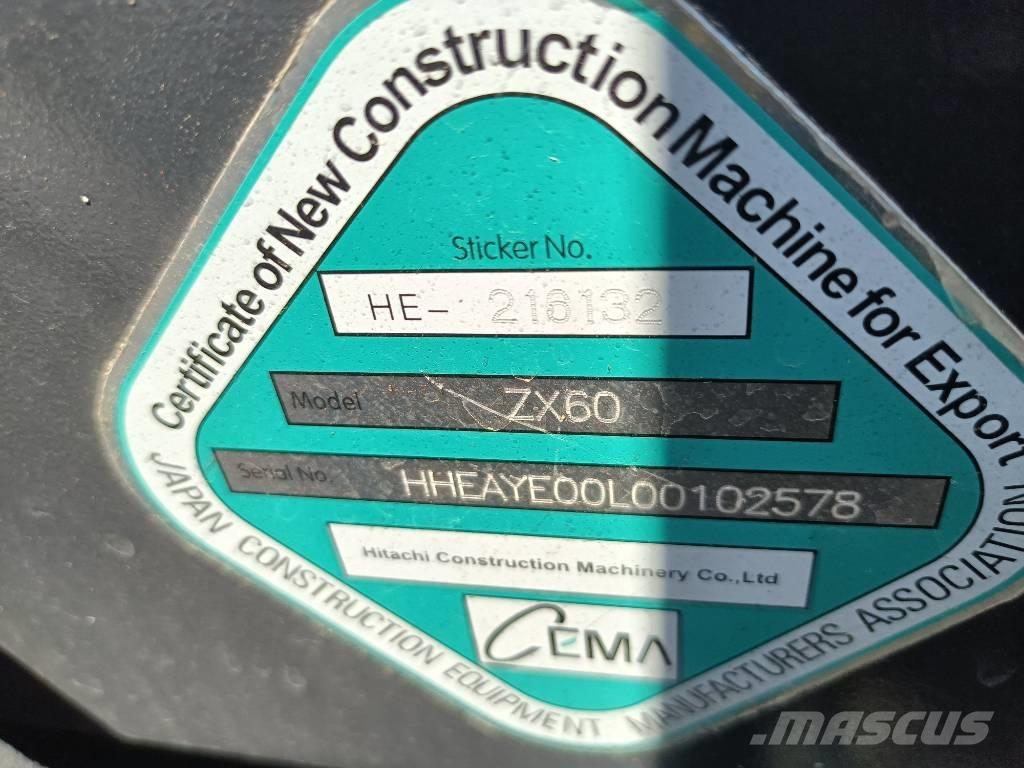 Hitachi 60 Crawler excavators