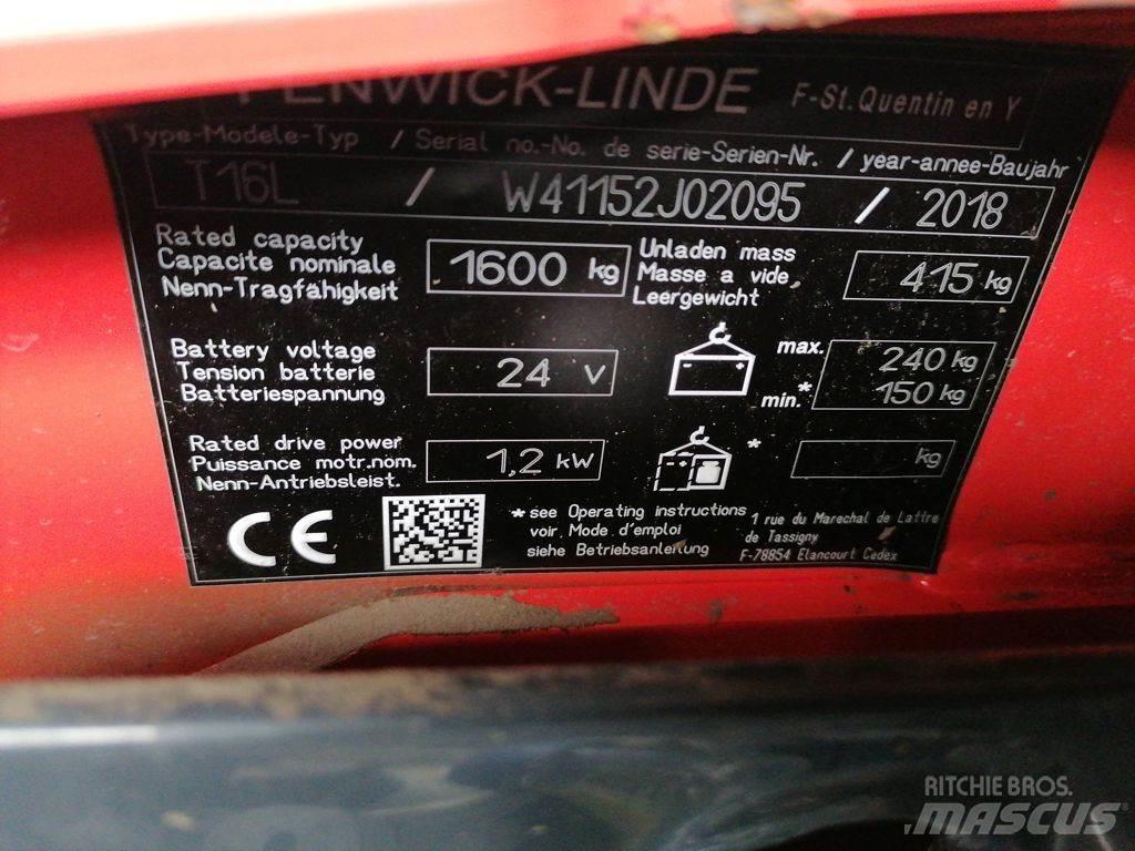 Linde T16L Low lifter