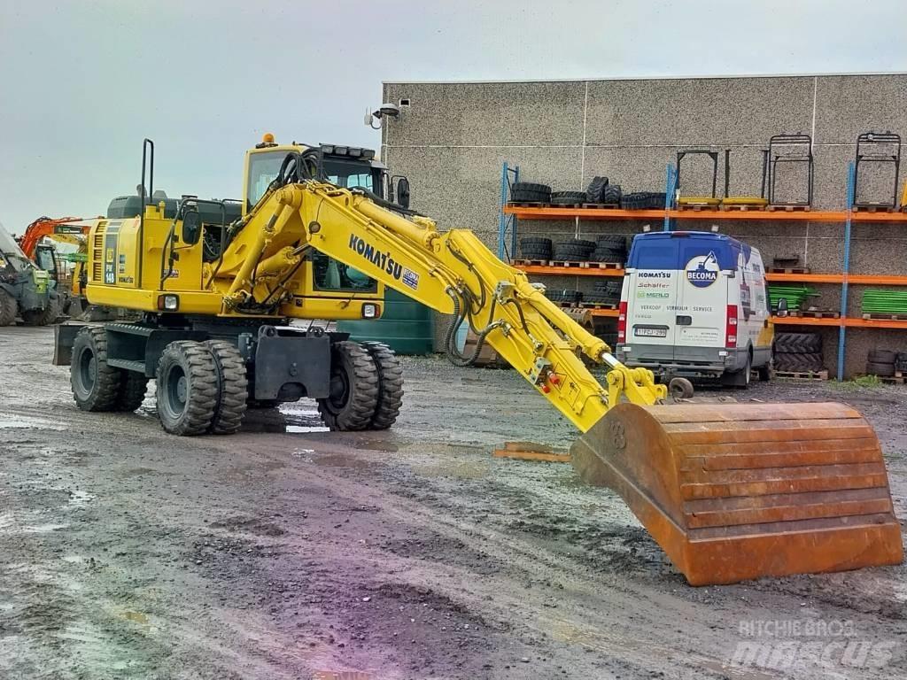 Komatsu PW148-8 Wheeled excavators