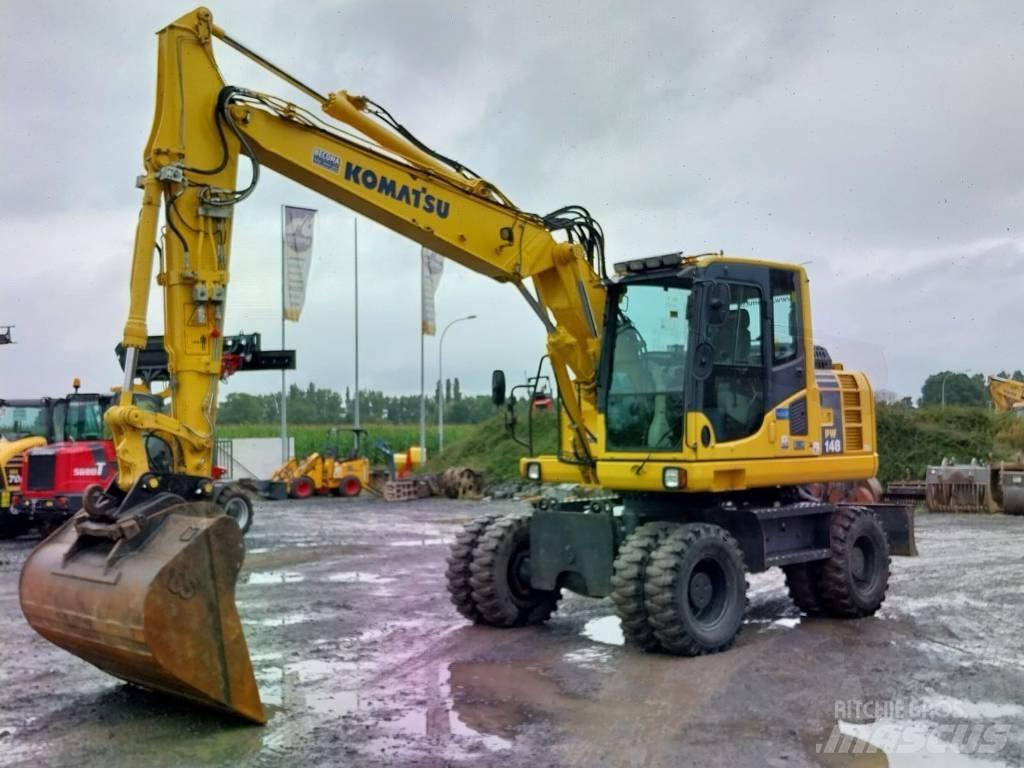 Komatsu PW148-8 Wheeled excavators