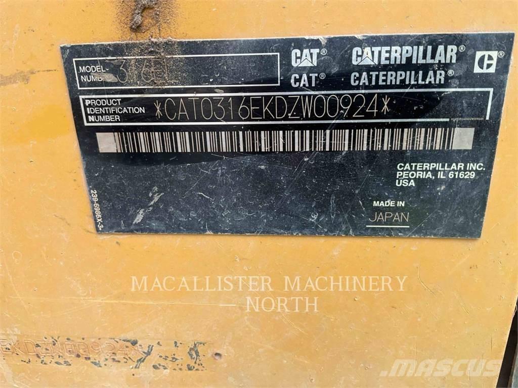 CAT 316EL Crawler excavators