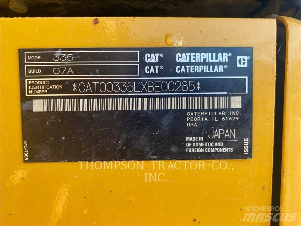 CAT 335 Crawler excavators