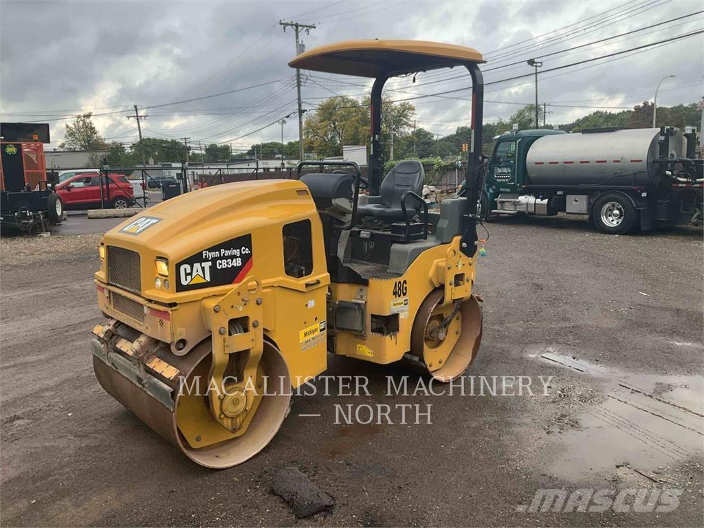 CAT CB34B Twin drum rollers