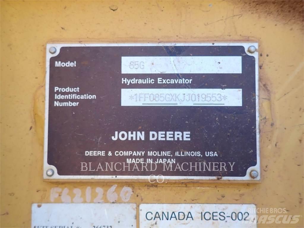 John Deere 85G Crawler excavators