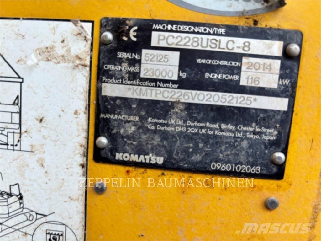 Komatsu PC228 Crawler excavators