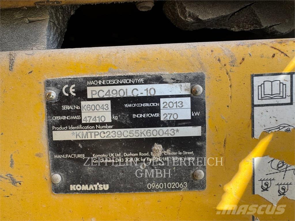 Komatsu PC490LC-10 Crawler excavators