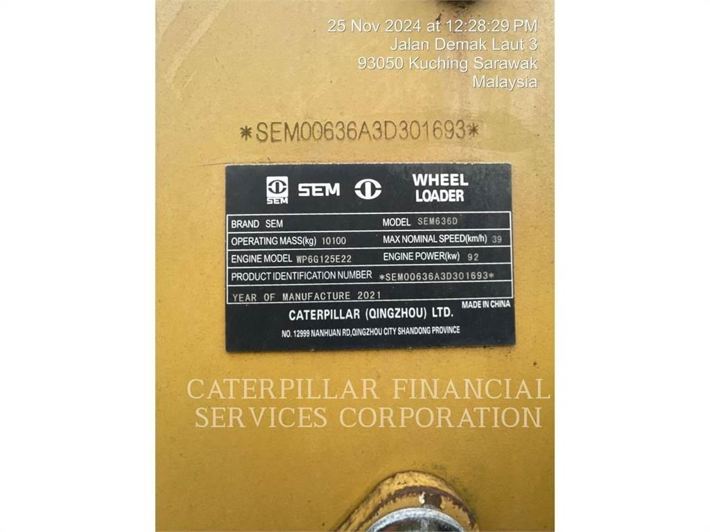 SEM MACHINERY SEM636D Wheel loaders