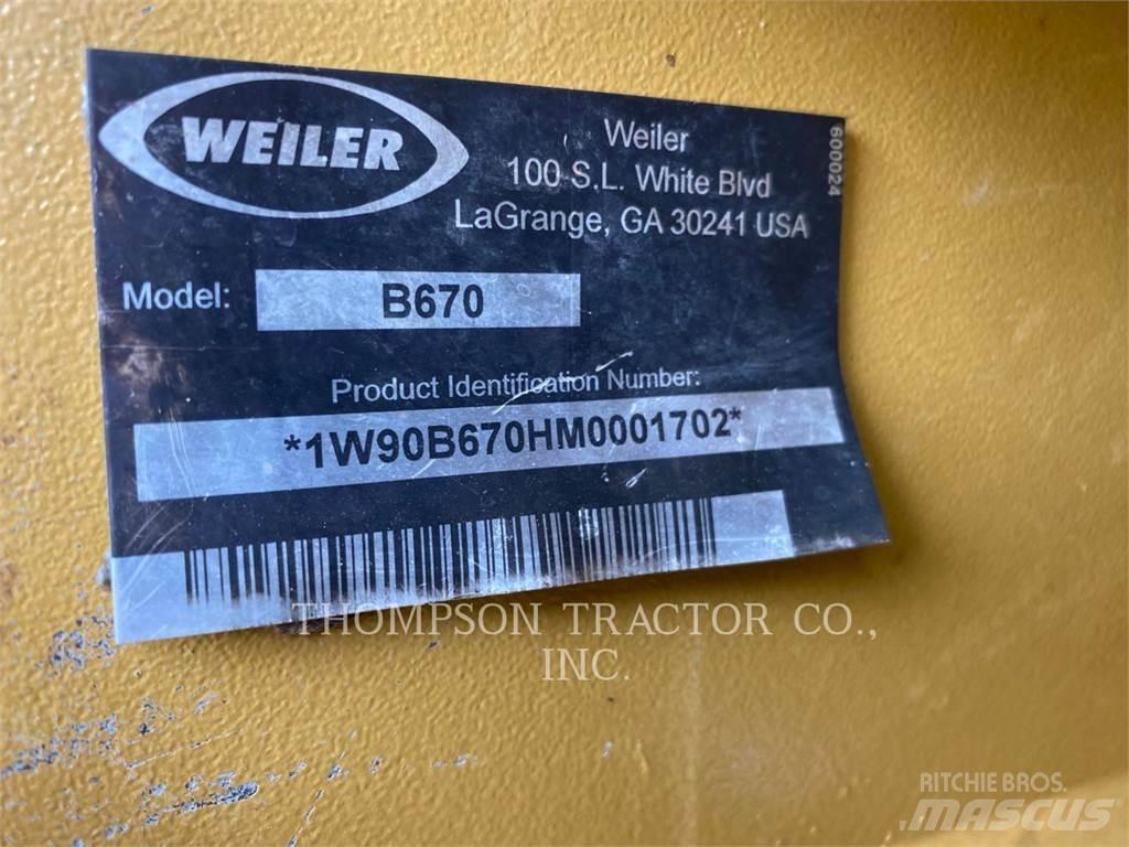 Weiler B670 Feller bunchers