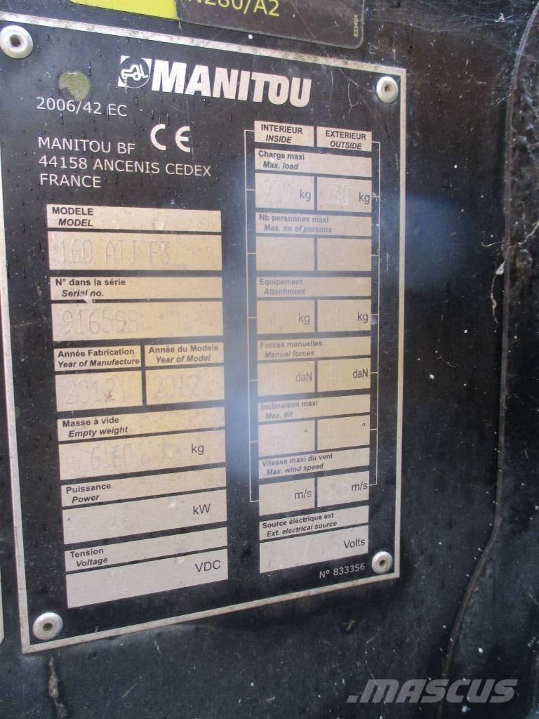 Manitou 160 ATJ Articulated boom lifts