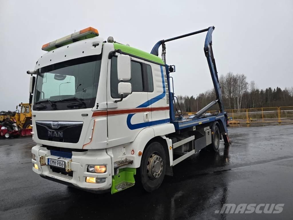 MAN TGM 18.340 Skip bin truck