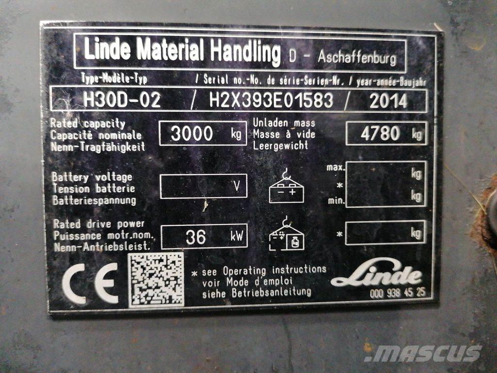 Linde H30D-02 Diesel trucks