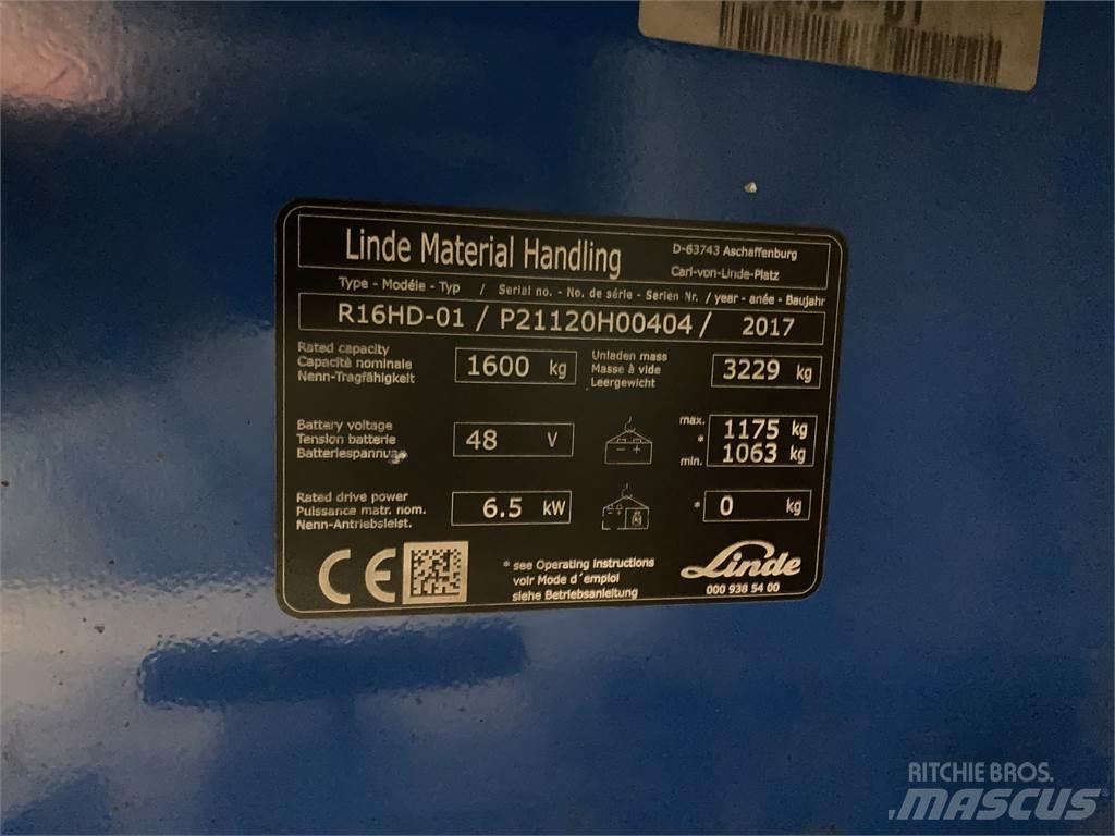 Linde R16HD Reach truck