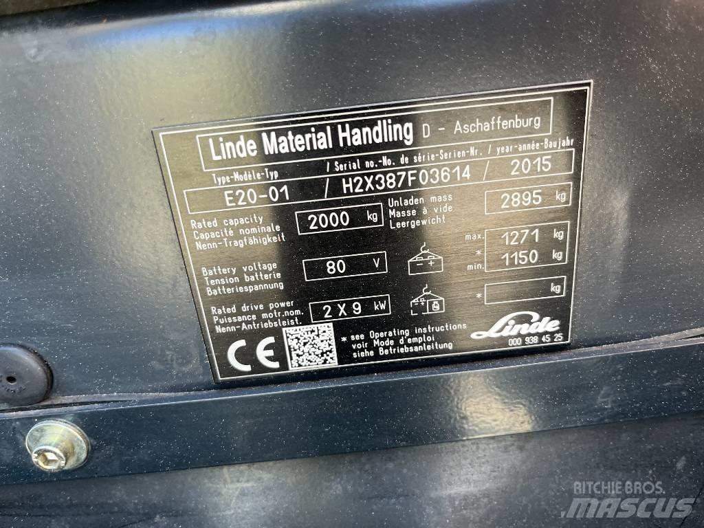 Linde E20-01 Electric forklift trucks