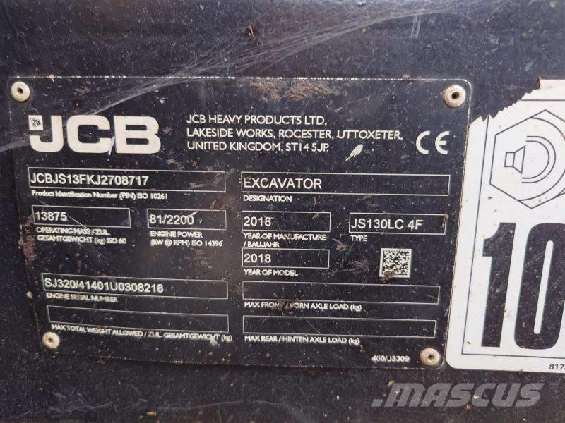 JCB JS 130 LC Crawler excavators