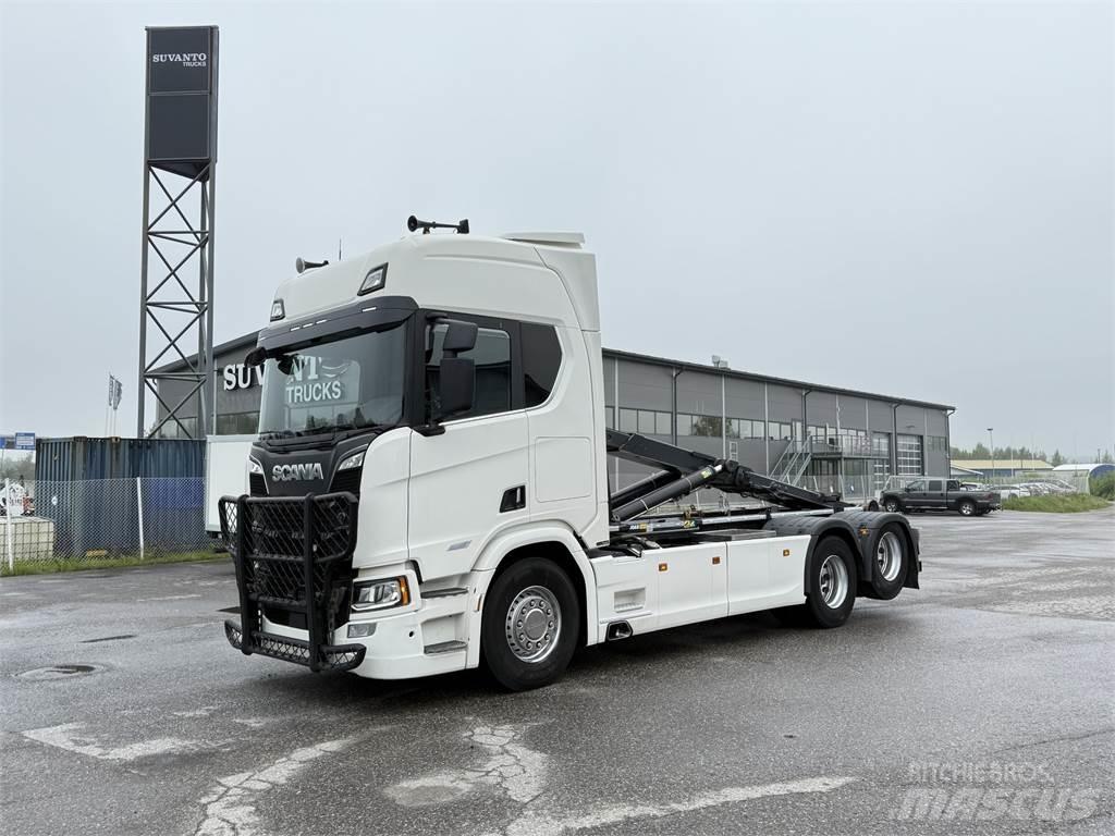 Scania R650 6X2 Hook lift trucks