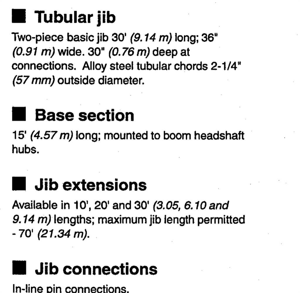 Link-Belt 21M0635 Booms and arms