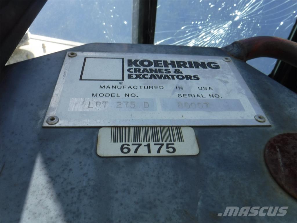 Lorain LRT 275D Rough terrain cranes