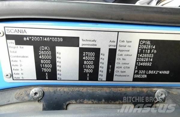 Scania P320 + Effer Truck mounted cranes
