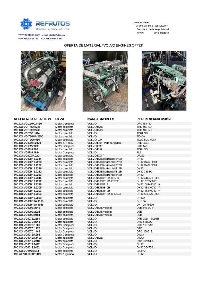 Volvo D9 B Engines