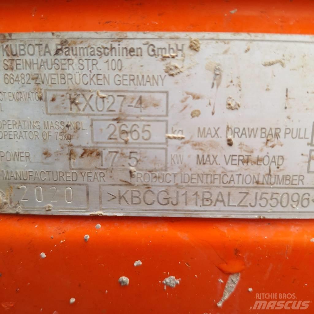 Kubota KX 027-4 Mini excavators < 7t (Mini diggers)