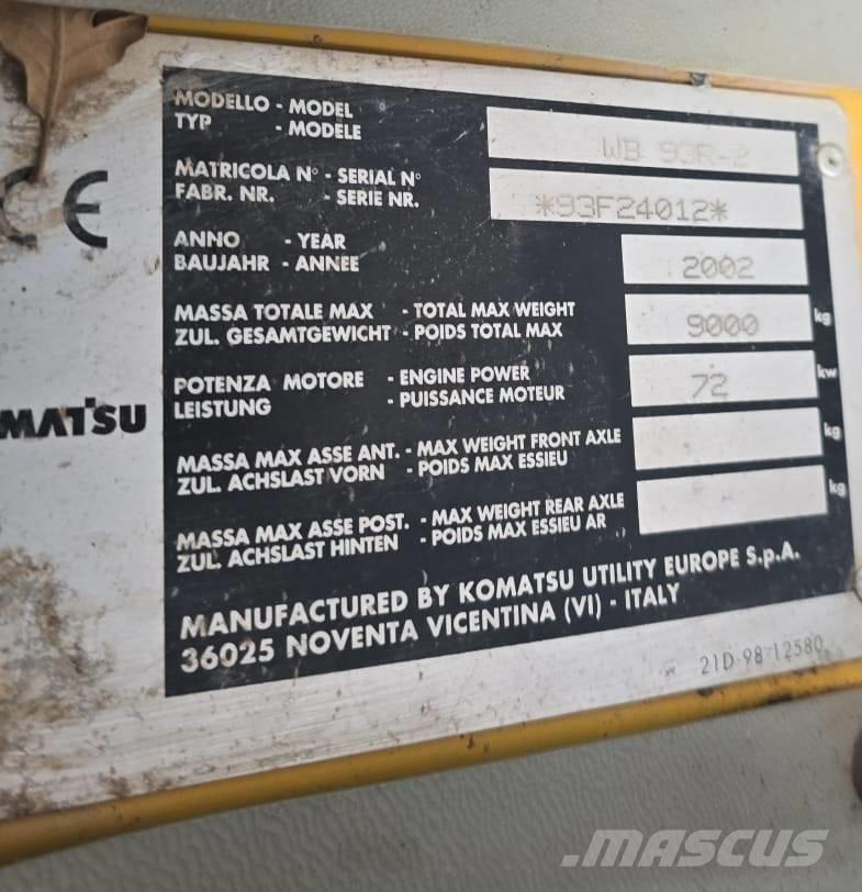 Komatsu WB 93 R-2 Backhoe