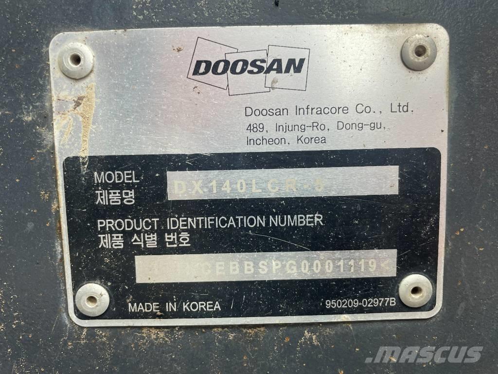 Doosan DX 140 LCR Crawler excavators