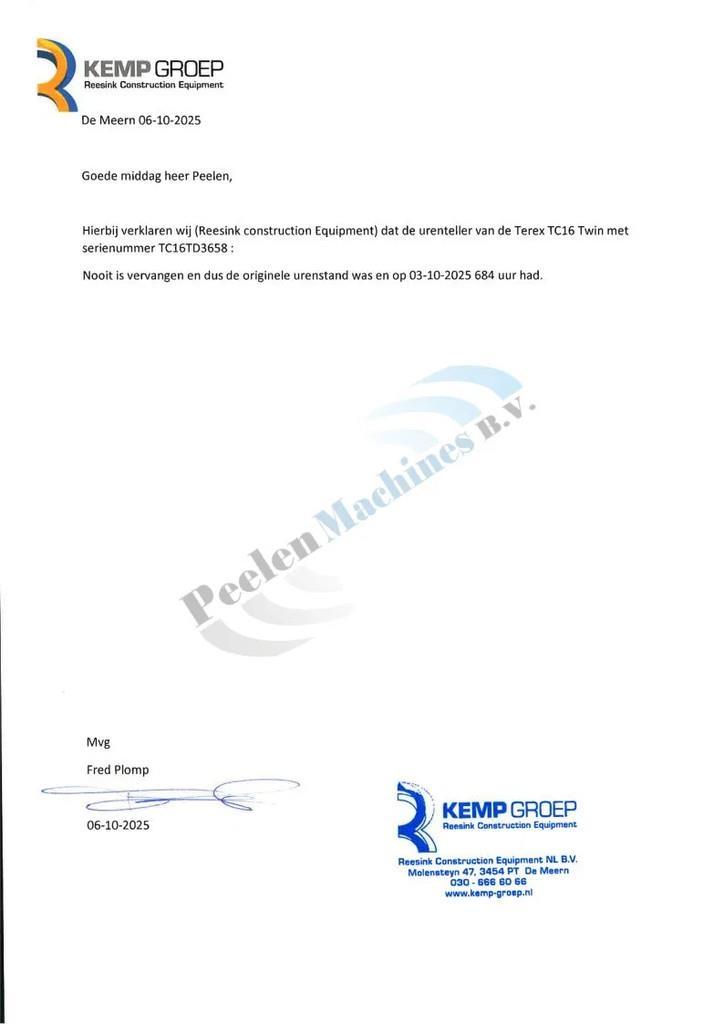 Terex TC16 Mini excavators < 7t (Mini diggers)