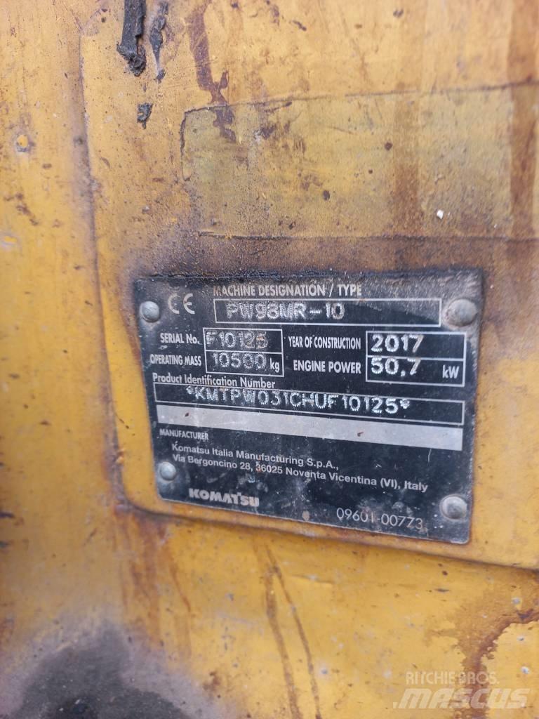 Komatsu PW 98 MR Wheeled excavators