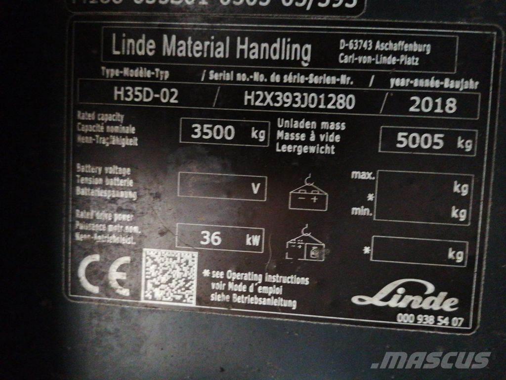 Linde H35D-02 Diesel trucks