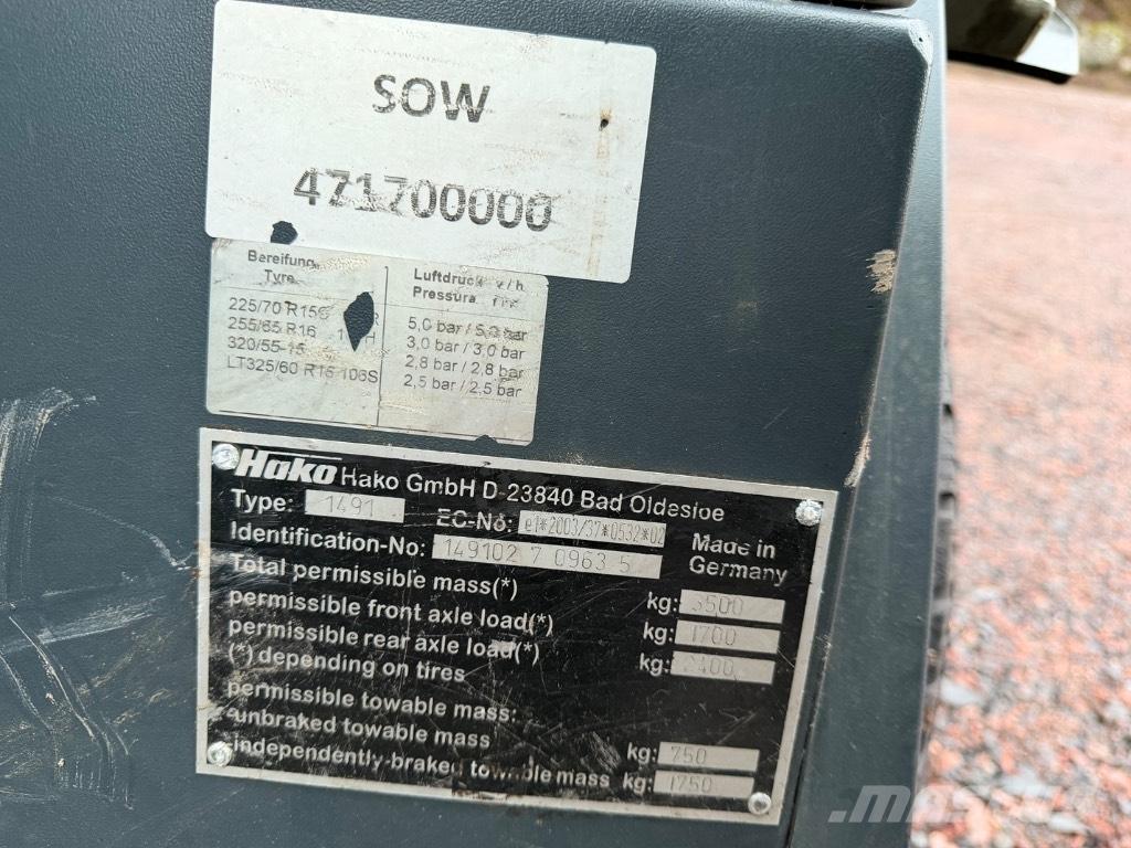 Hako Citymaster 1600 Sweepers