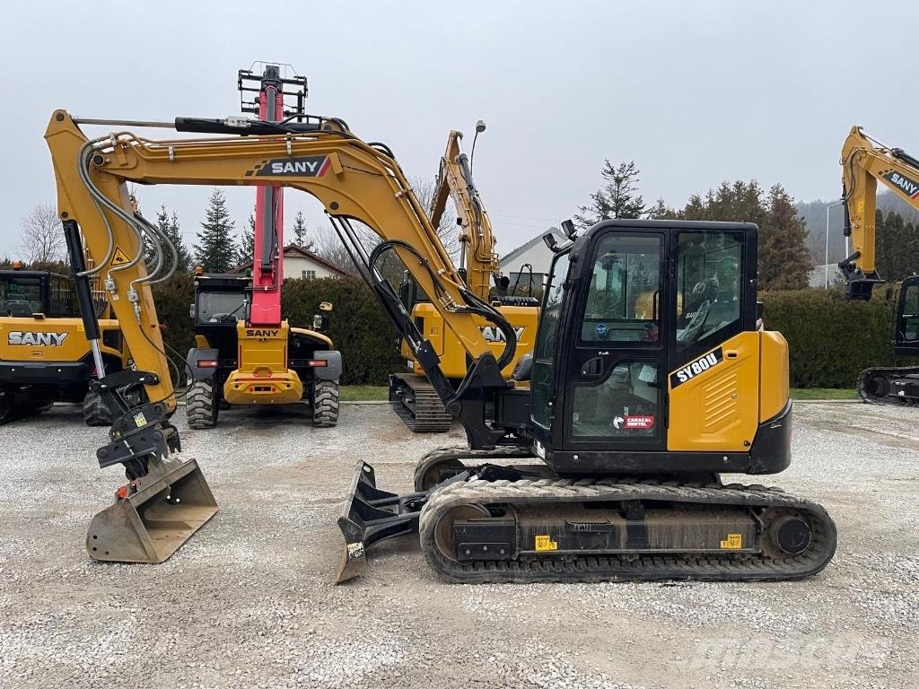 Sany SY 80 U Mini excavators  7t - 12t
