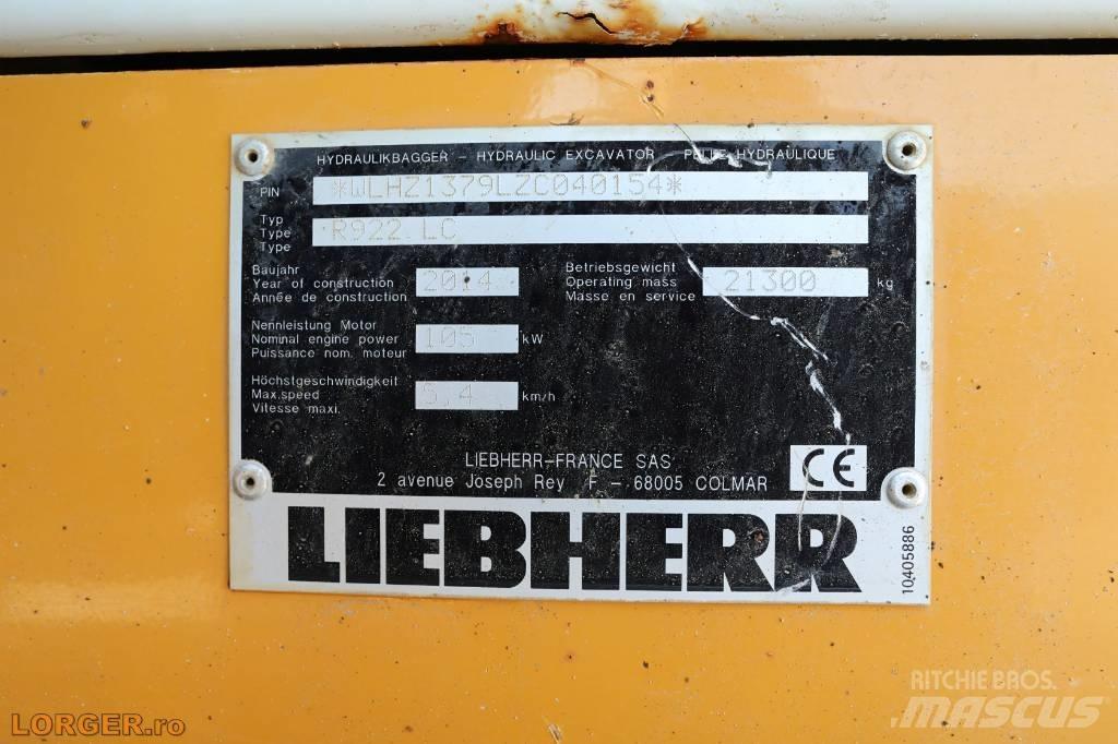 Liebherr R 922 LC Crawler excavators