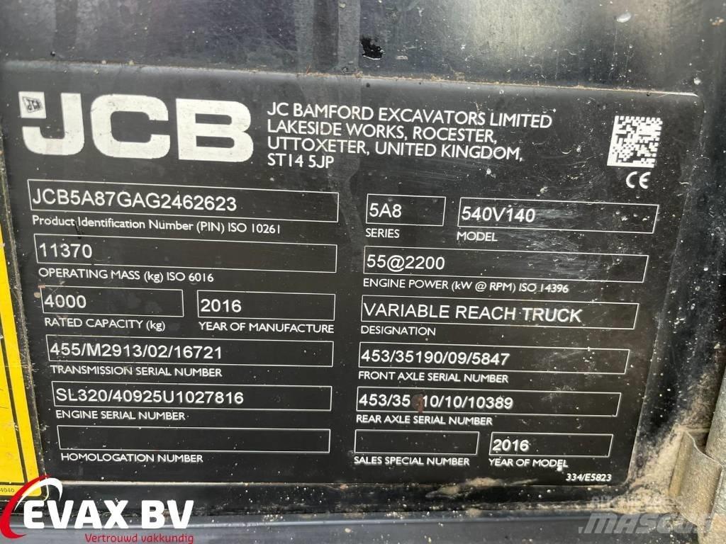 JCB 540-140 Loadall Telehandlers