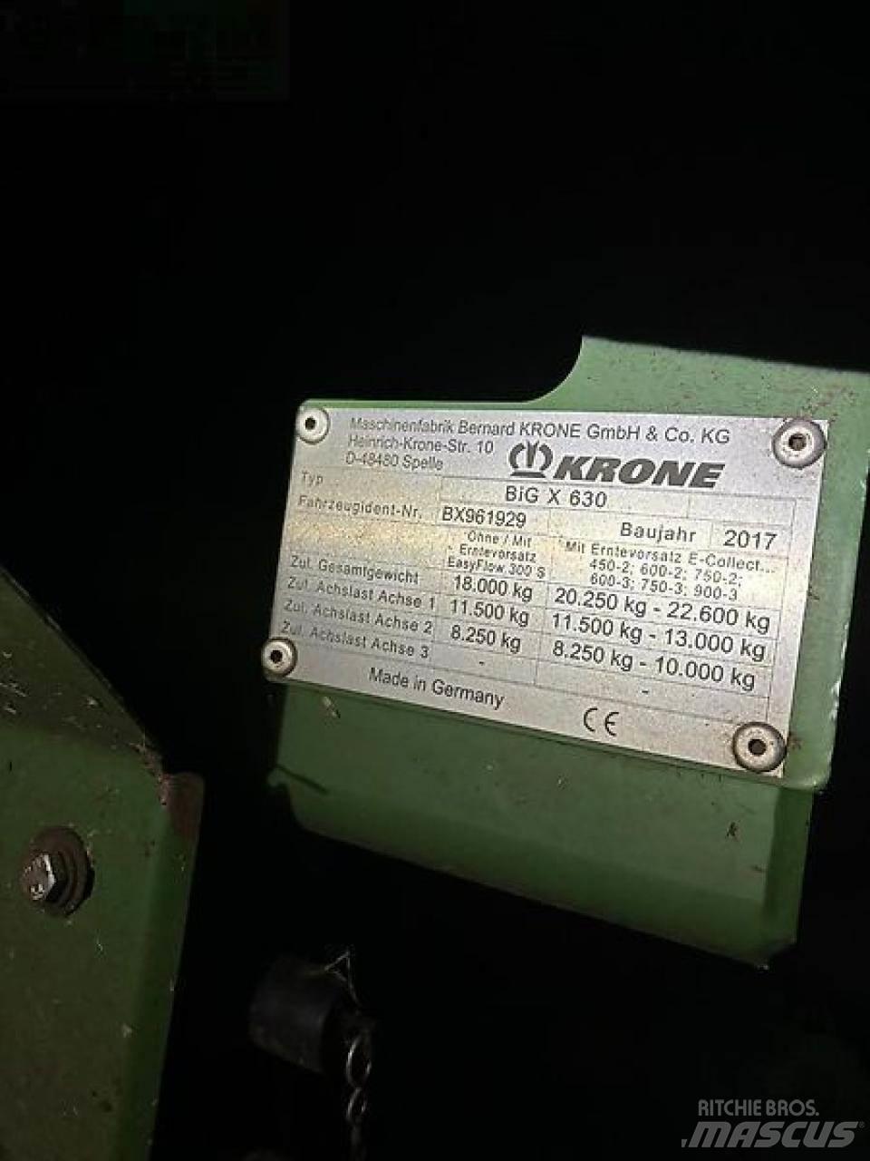 Krone big x 630 Forage harvesters