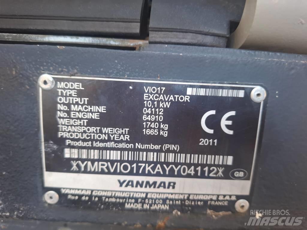 Yanmar Vio 17 Mini excavators < 7t (Mini diggers)