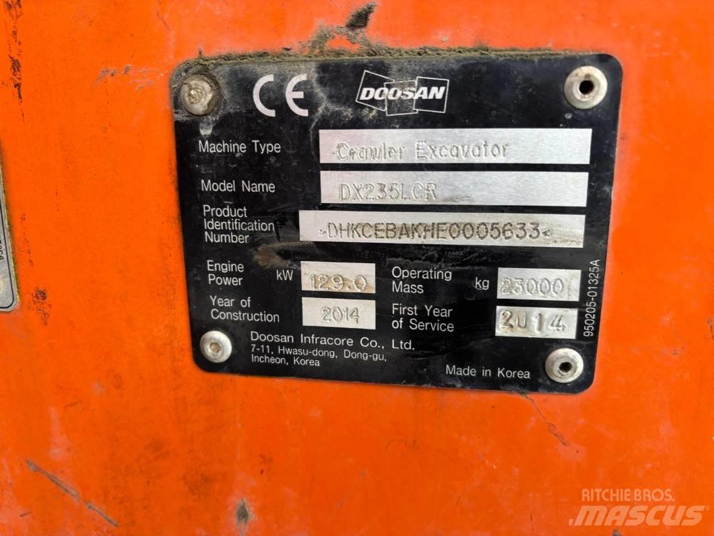 Doosan DX225 LC R Crawler excavators