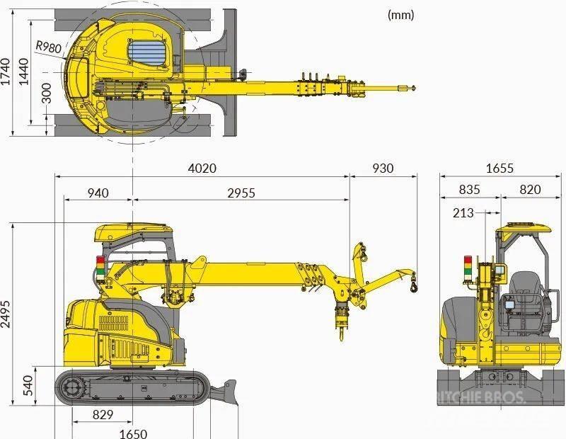Maeda CC423-1 Track mounted cranes