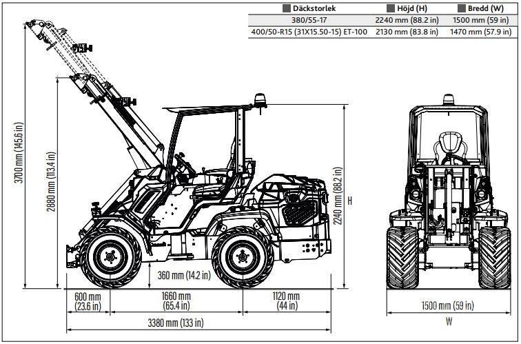 Multione 11.9 K Skid steer loaders
