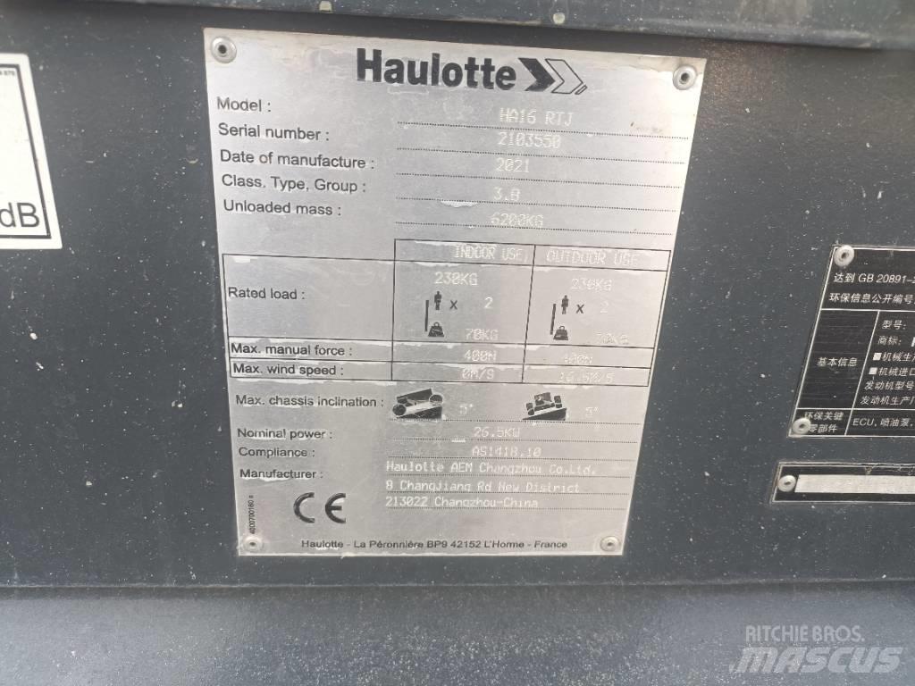 Haulotte HA16RTJ Articulated boom lifts