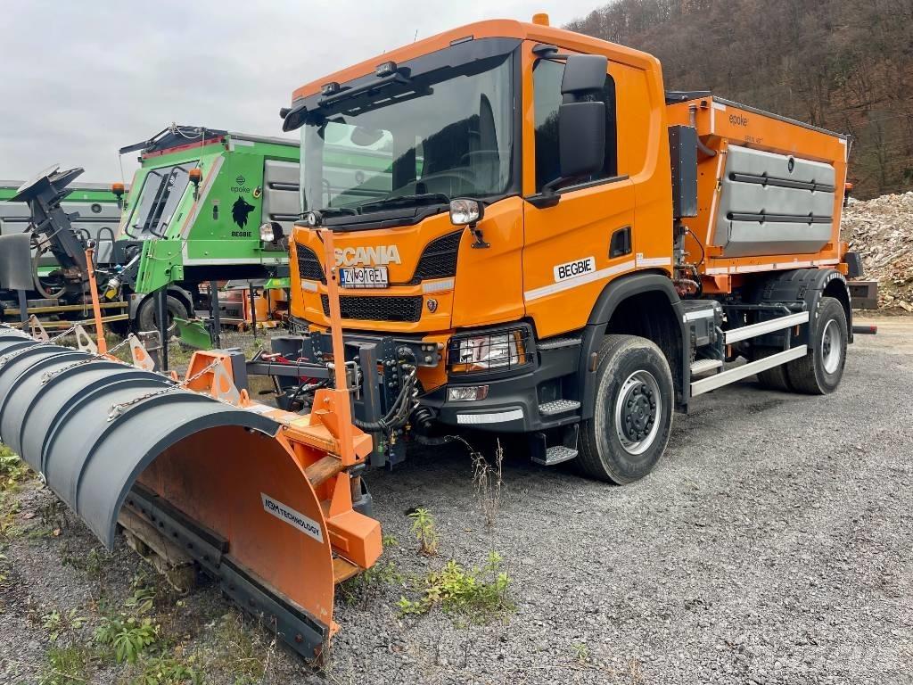 Scania P 410 Sand and salt spreaders