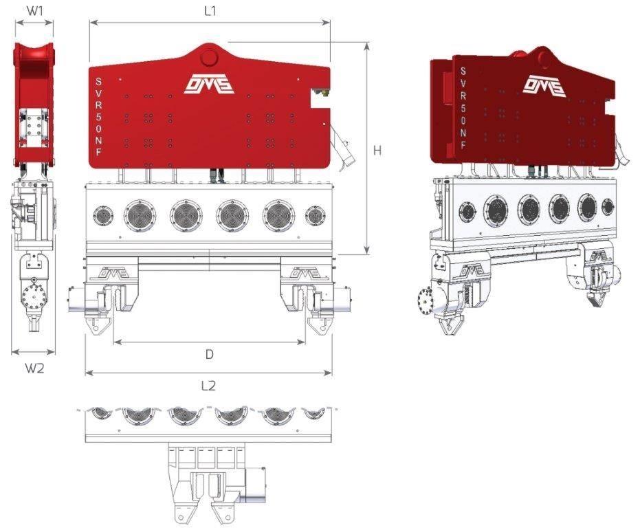  SVR 50NF Vibratory pile drivers