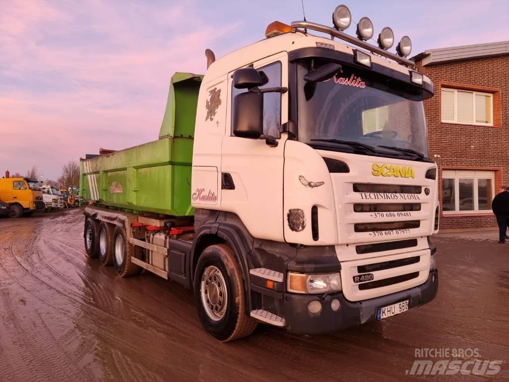 Scania R 480 8X4 Skip bin truck