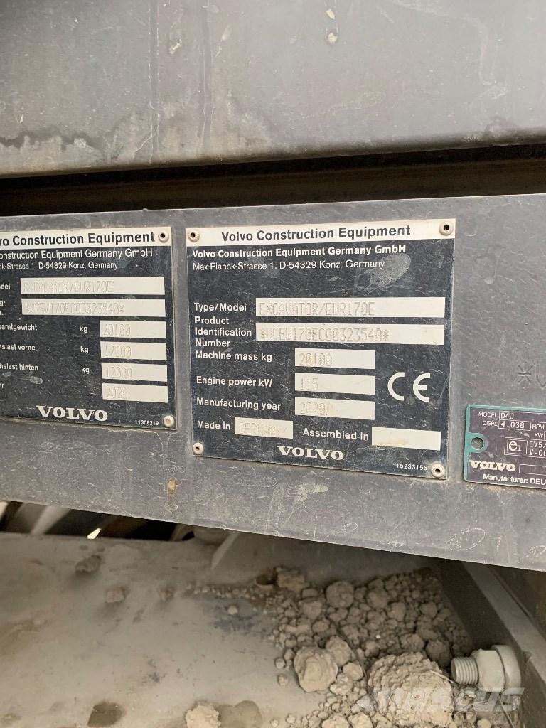 Volvo EWR 170 E Wheeled excavators