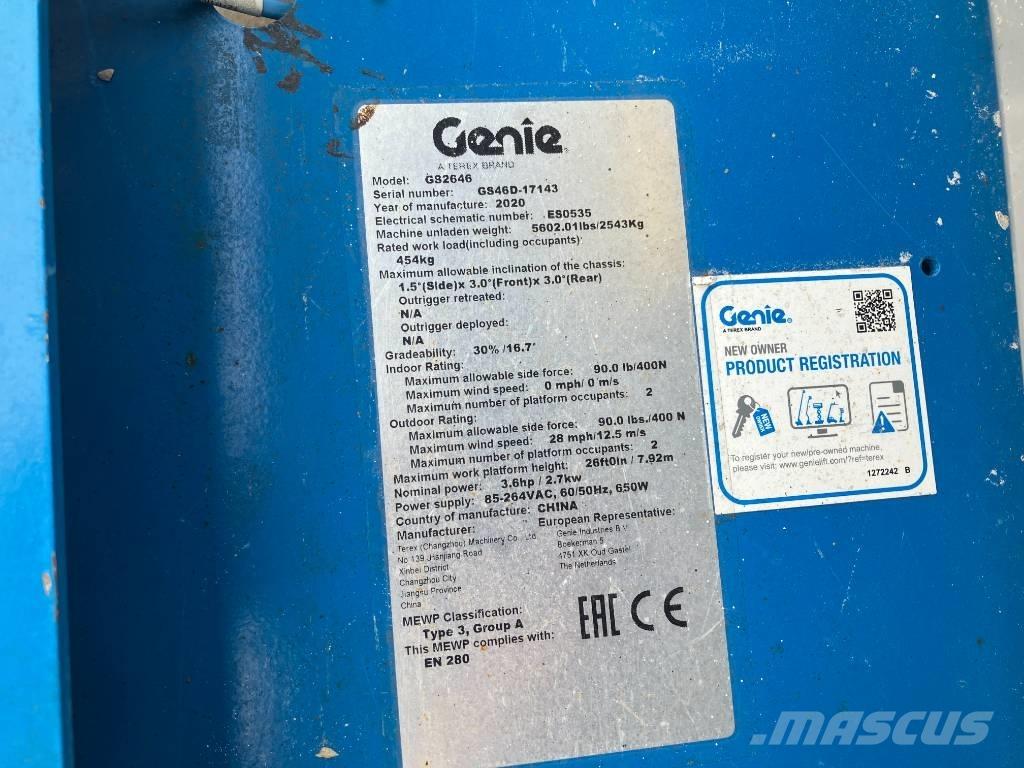 Genie GS 2646 Scissor lifts