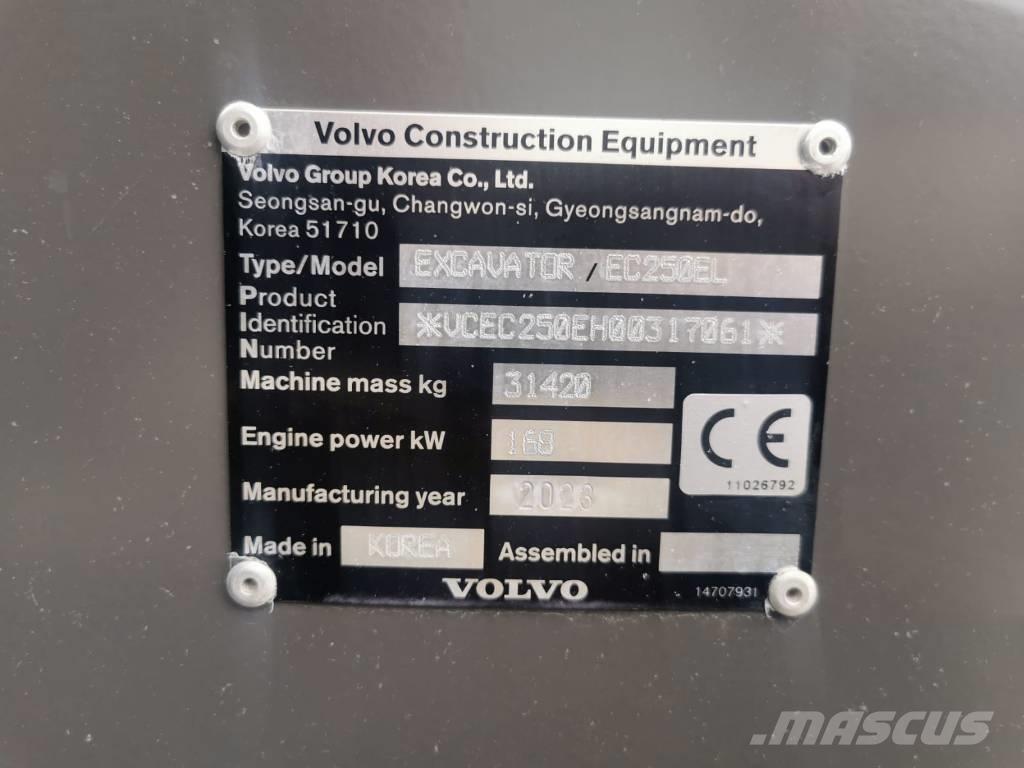 Volvo EC250EL Crawler excavators