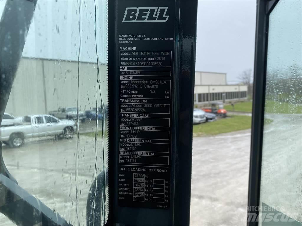 Bell B20E Articulated Haulers