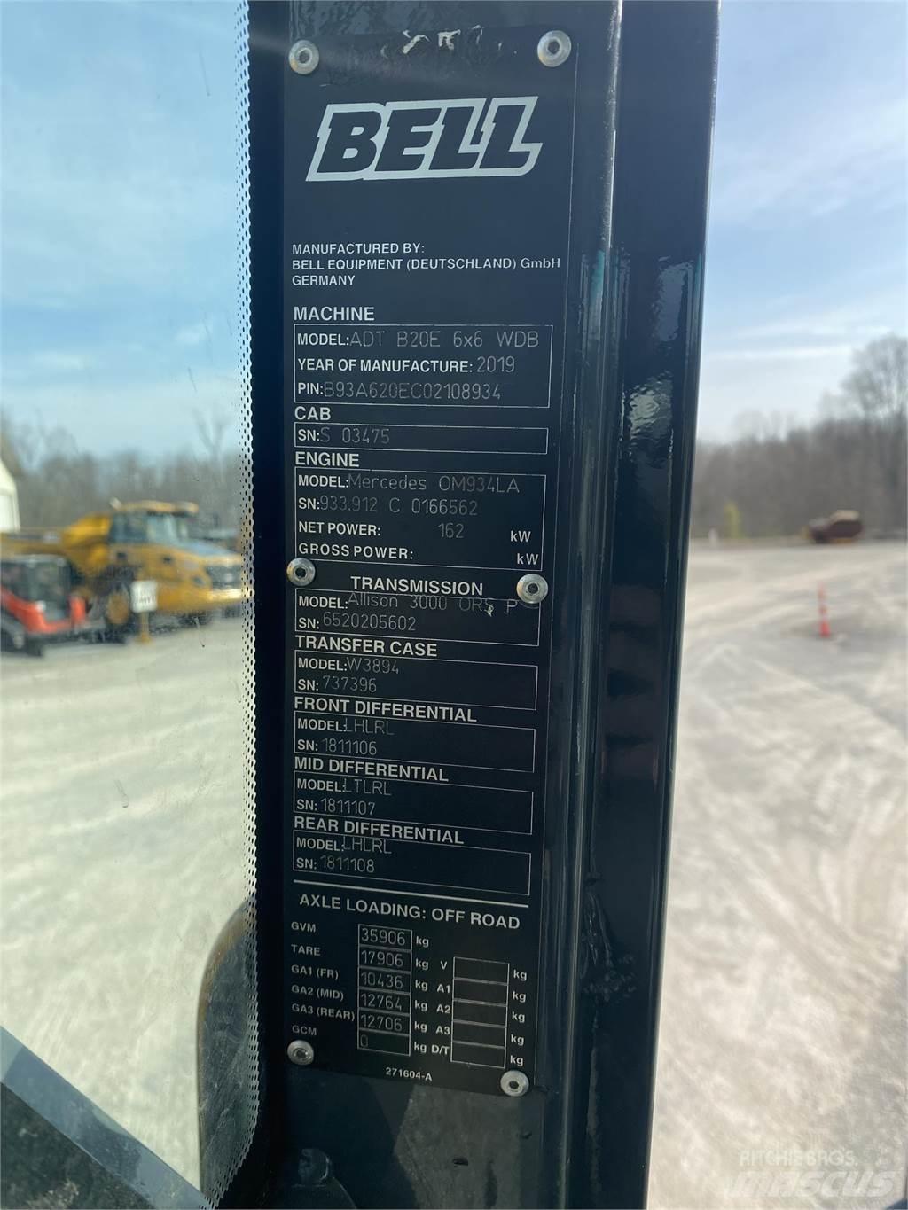 Bell B20E Articulated Haulers