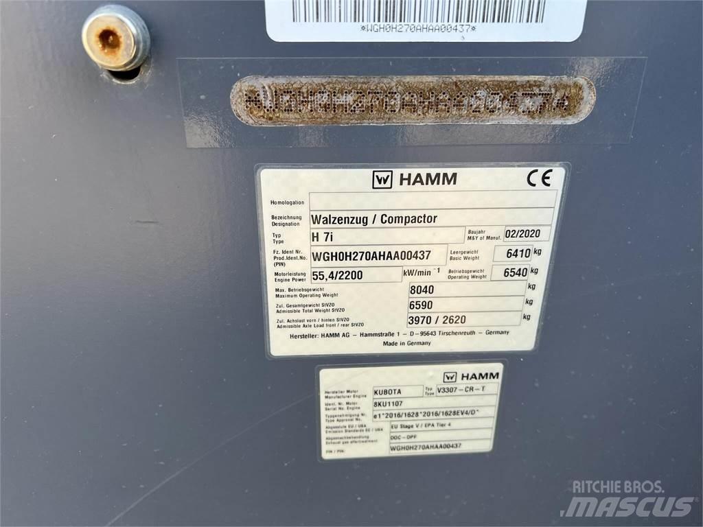 Hamm H7I Twin drum rollers