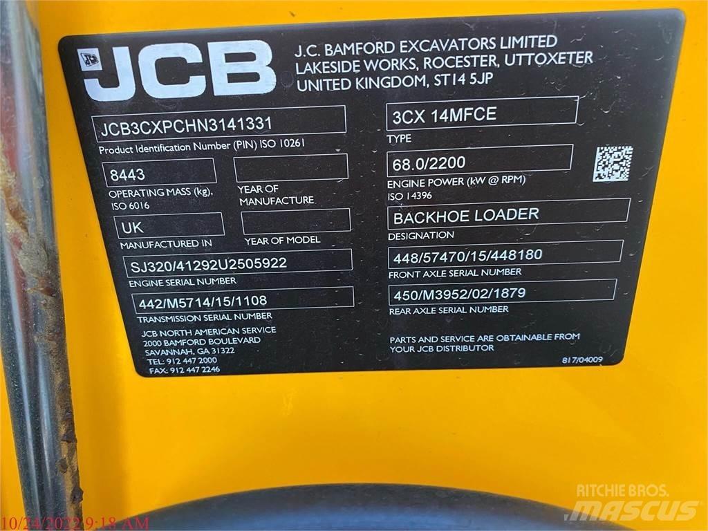 JCB 3CX14 Backhoe